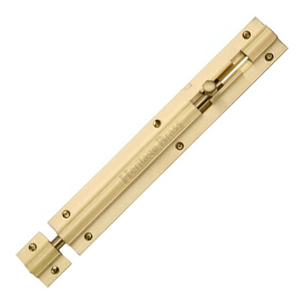 C1582 8-SB • 202 x 032mm • Satin Brass • Heritage Brass Straight Barrel Bolt